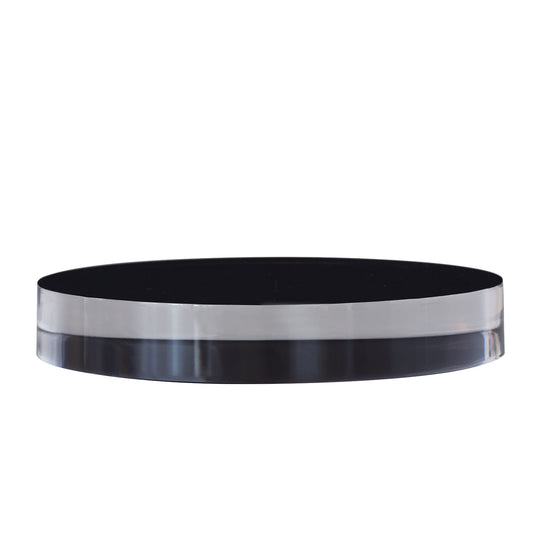 Onyx Lucite Stand--Round 7"D X 1"H (set of 2)