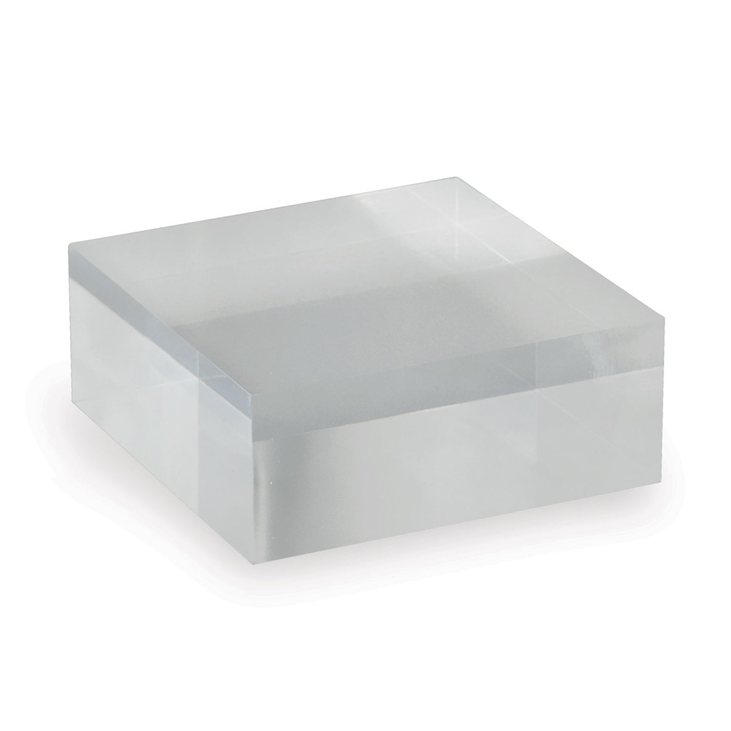 Clear Lucite Square Stand 5"x2" (set of 2)