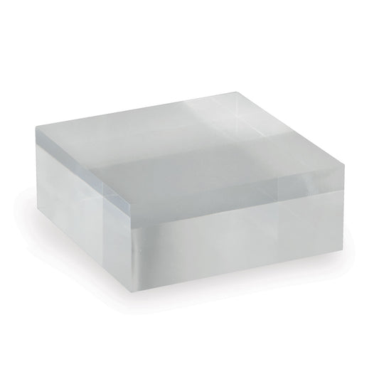 Clear Lucite Square Stand 5"x2" (set of 2)