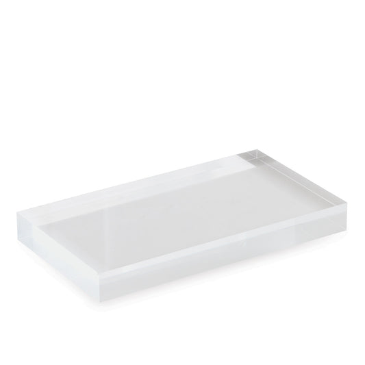 Clear Lucite Rectangle Stand Small (set of 2)