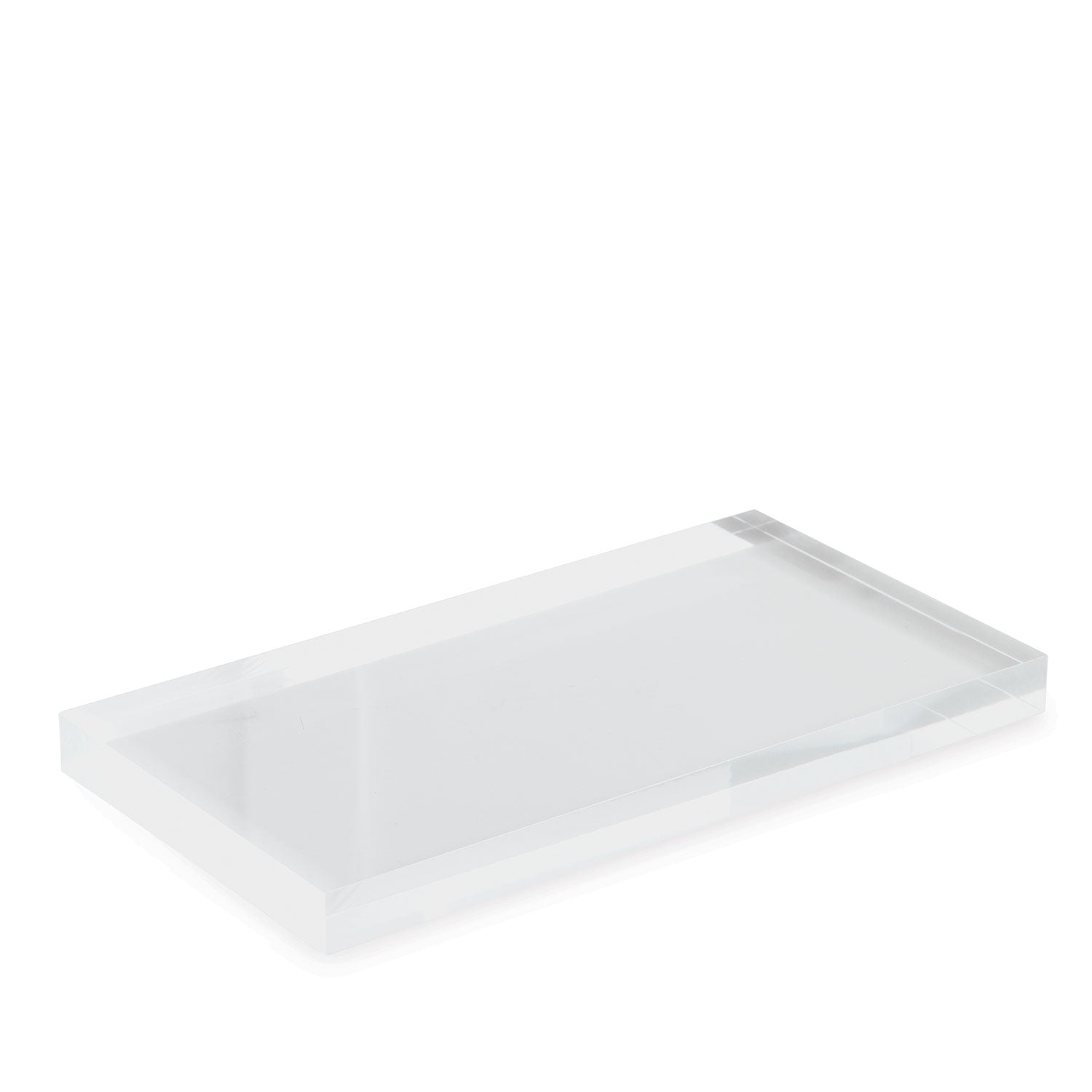Clear Lucite Rectangle Stand Large (set of 2)