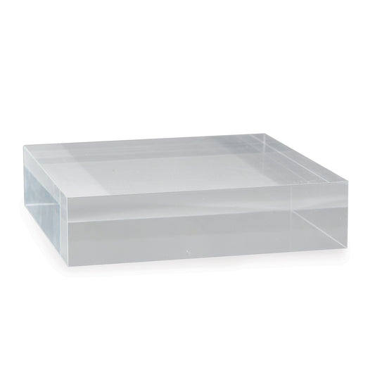 Clear Lucite Square Stand 8" X 8" X 2"H Set/2