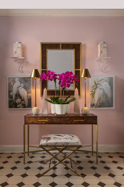 Whiskey Burlwood Console