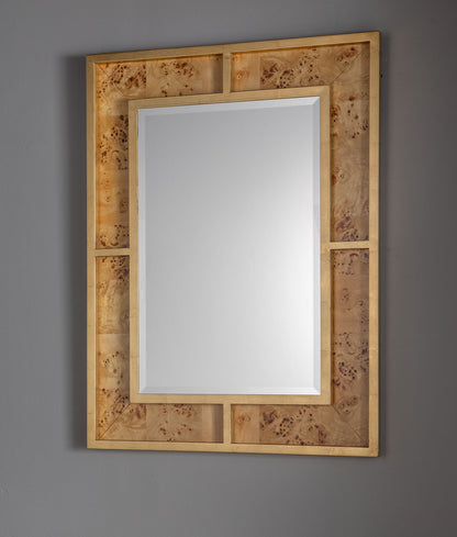 Bedford Gold Monarch Burl Mirror