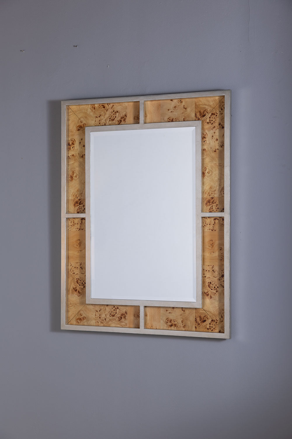 Bedford Silver Monarch Burl Mirror