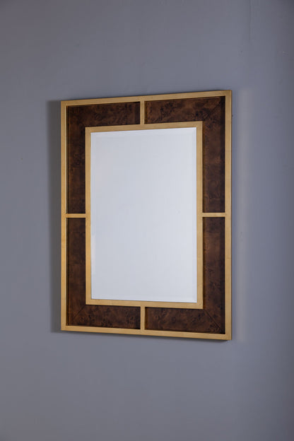Bedford Gold Whiskey Burl Mirror