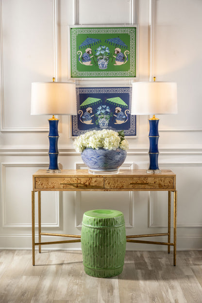 Bamboo Garden Stool Apple Green