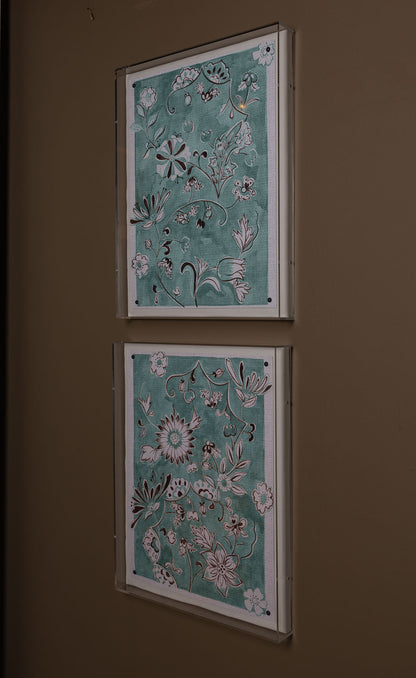 Celadon Flowers II