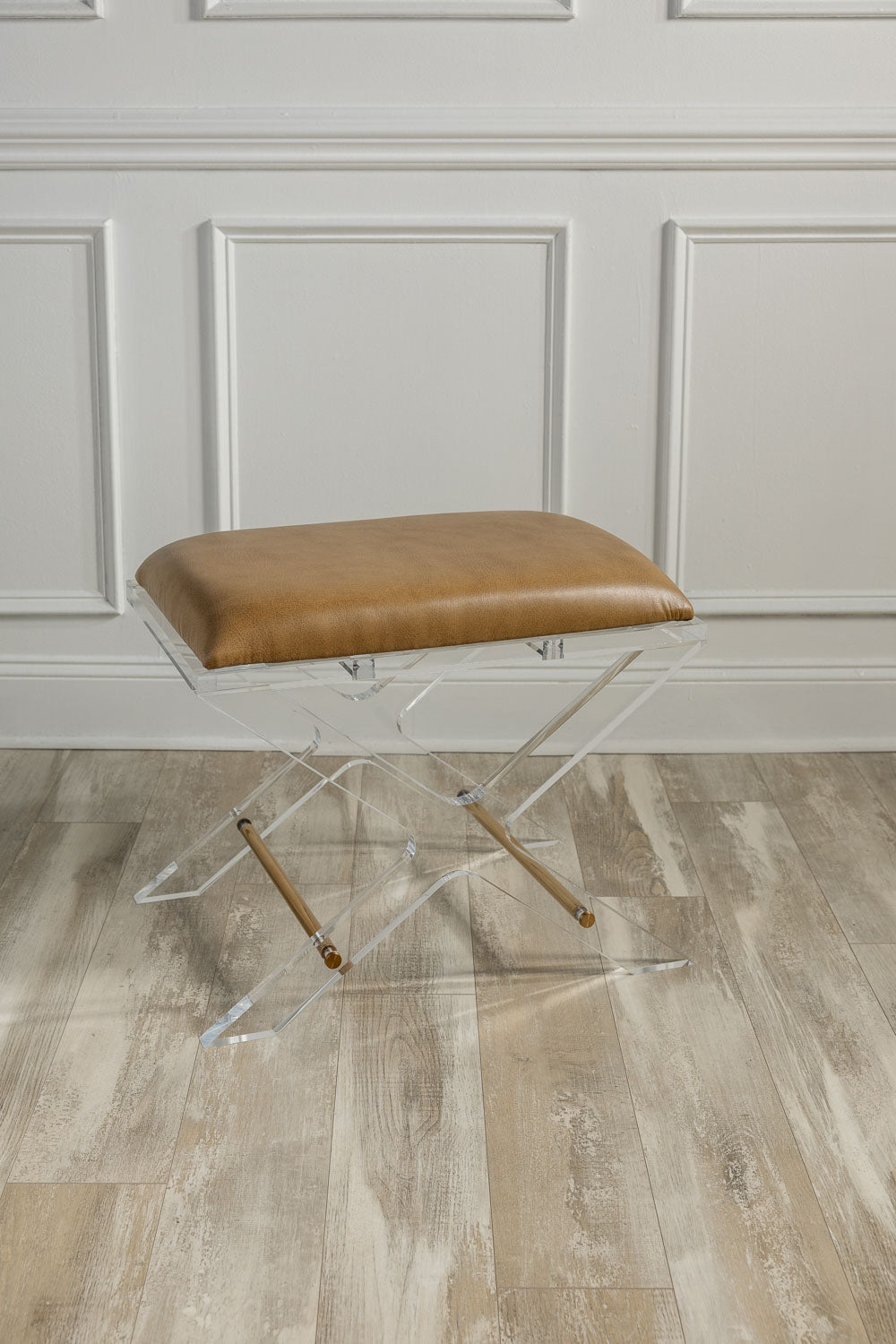 Delano Gold Dorian Saddle Bench