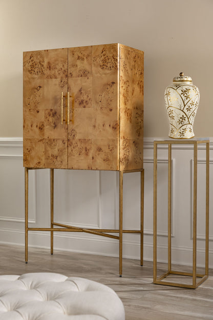 Drake Gold/Lucite Pedestals (set of 2)
