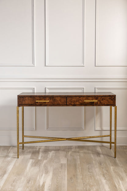 Whiskey Burlwood Console
