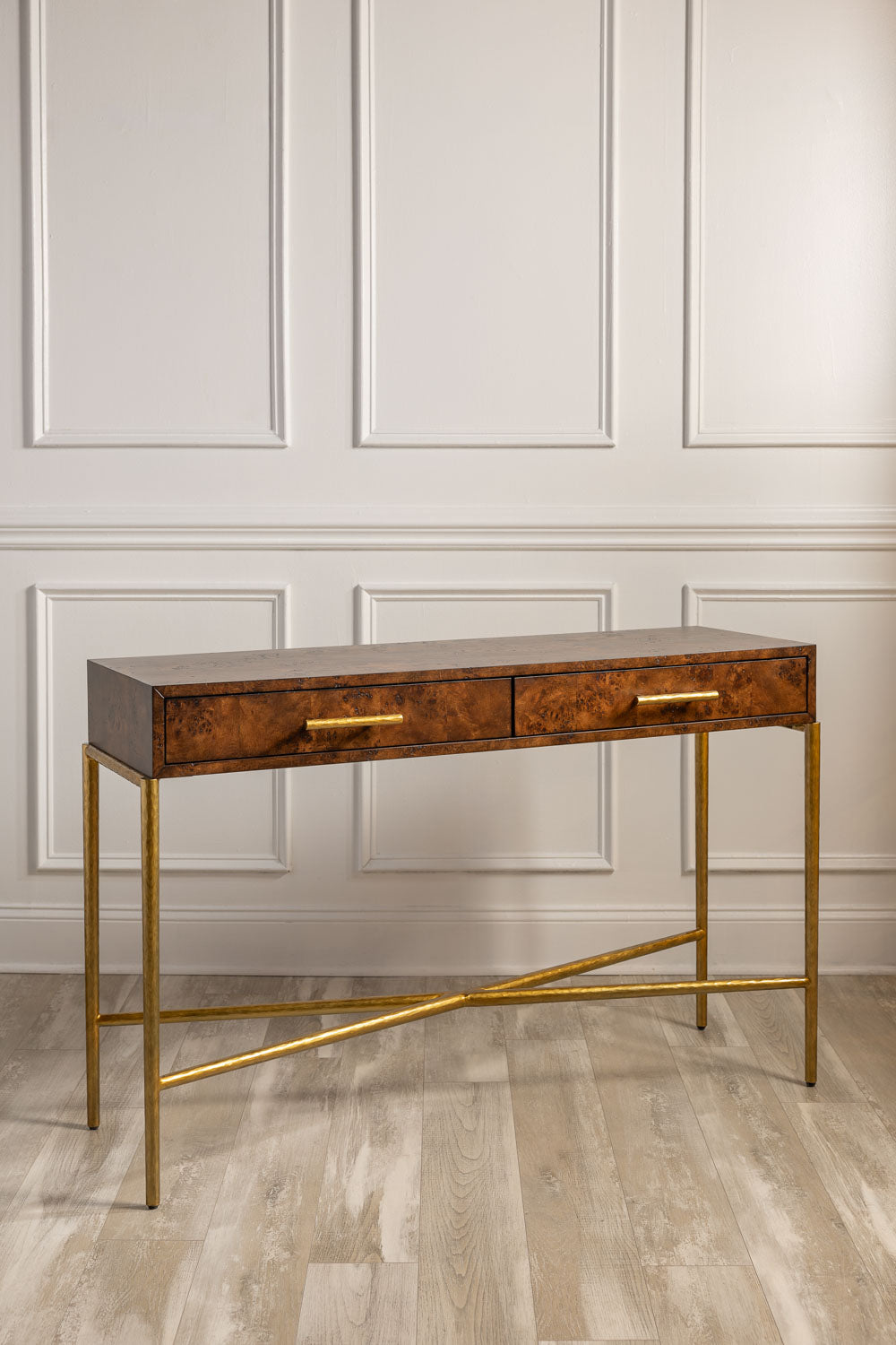 Whiskey Burlwood Console