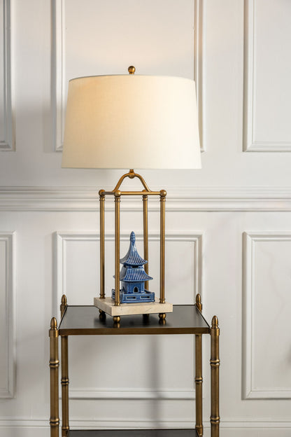 Gazebo Brass Lamp